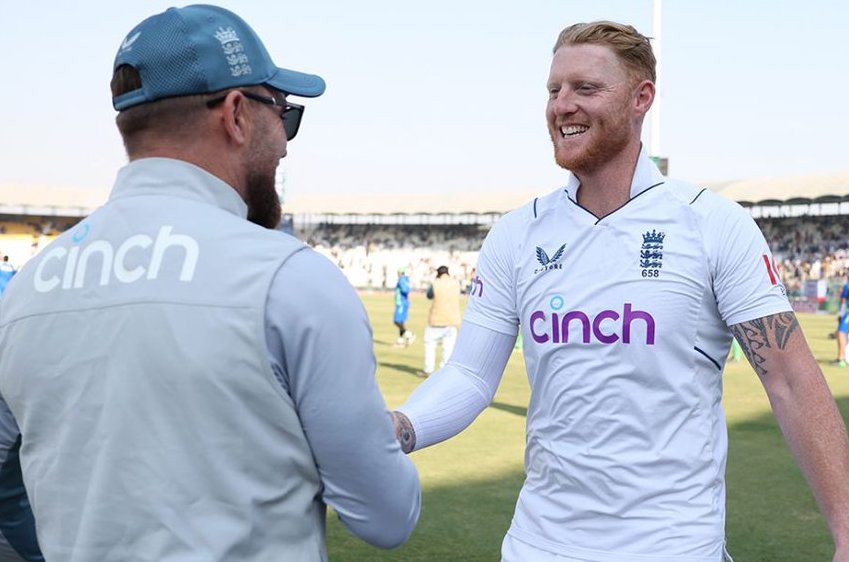 Ben Stokes leaves 'Baz' behind